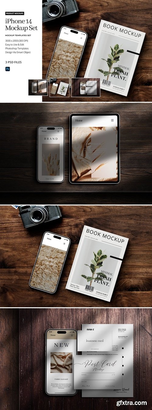 iPhone 14 Mockup Kit X8YKY6F