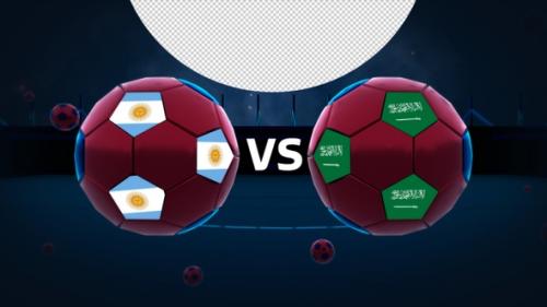 Videohive - Argentina Vs Saudi Arabia Football Vs Card - 40753473 - 40753473