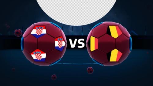 Videohive - Croatia Vs Belgium Football Vs Card - 40753629 - 40753629