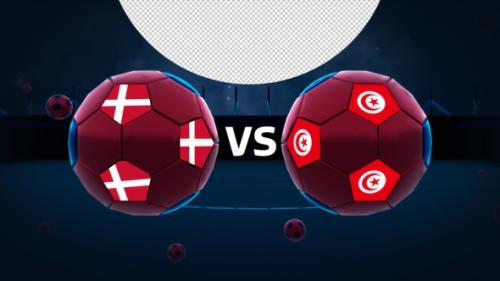 Videohive - Denmark Vs Tunisia Football Vs Card - 40753640 - 40753640