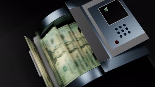 Videohive - 20 US dollar in cash dispenser. Withdrawal of cash from an ATM. - 40754469 - 40754469