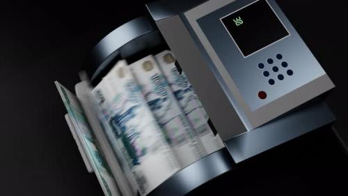 Videohive - 1000 Russian rubles in cash dispenser. Withdrawal of cash from an ATM. - 40754473 - 40754473