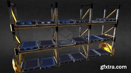 Pallet Racks 3D Model