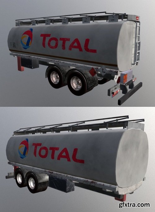 Petrol Tanker 3D Model