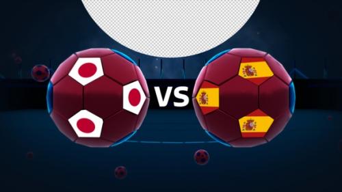 Videohive - Japan Vs Spain Football Vs Card - 40754358 - 40754358