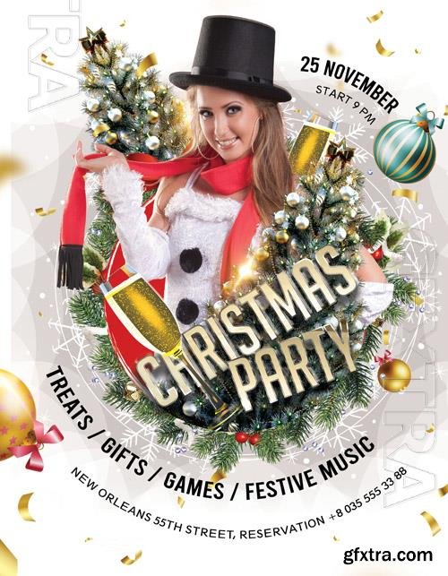 Christmas Party Psd beautiful Flyer