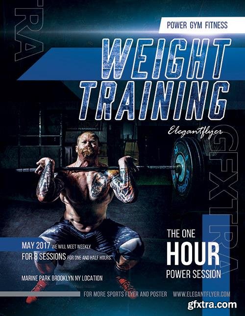 Weight Training – Flyer PSD Template PSD