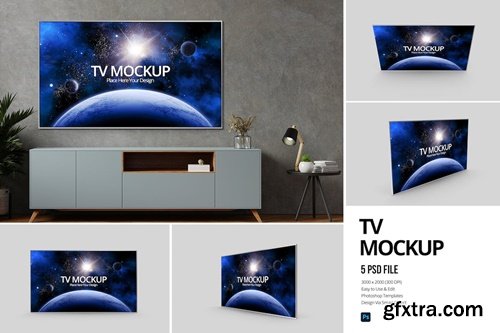 Screen Tv Mockups V2JR4RG