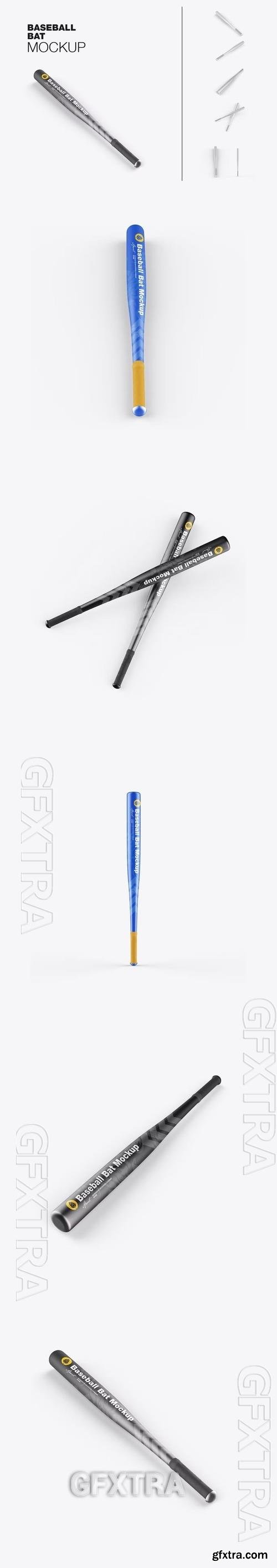 Metallic Baseball Bat Mockup CYWRY8A