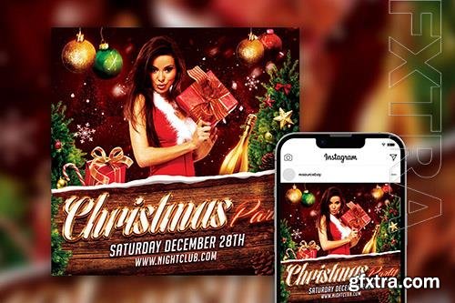 Festive Luxurious Christmas Party Instagram Post Template