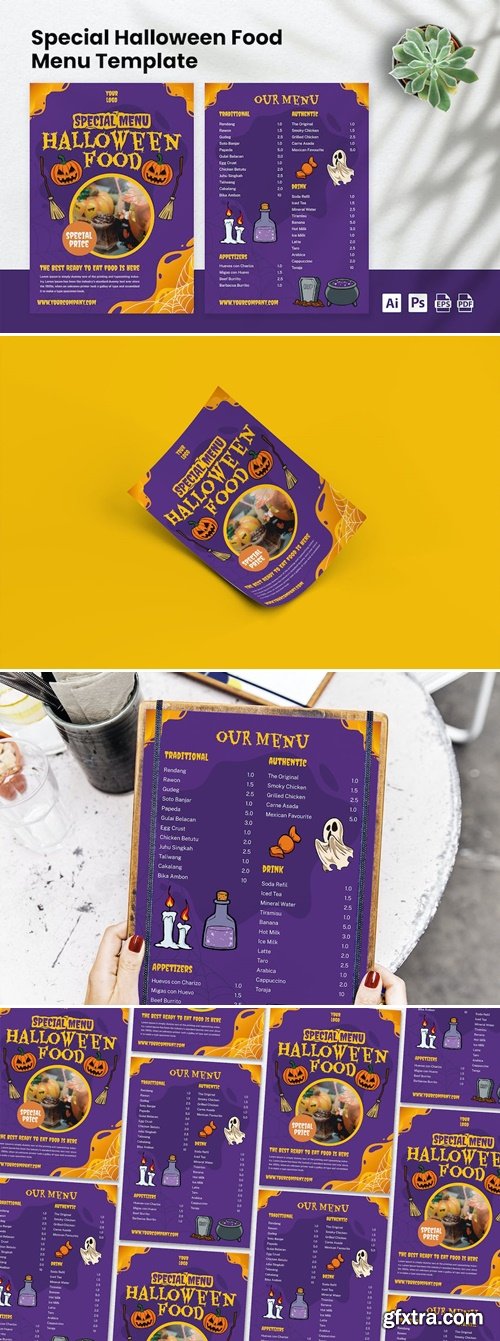 Special Halloween Food Menu Template ZY5RZZ4