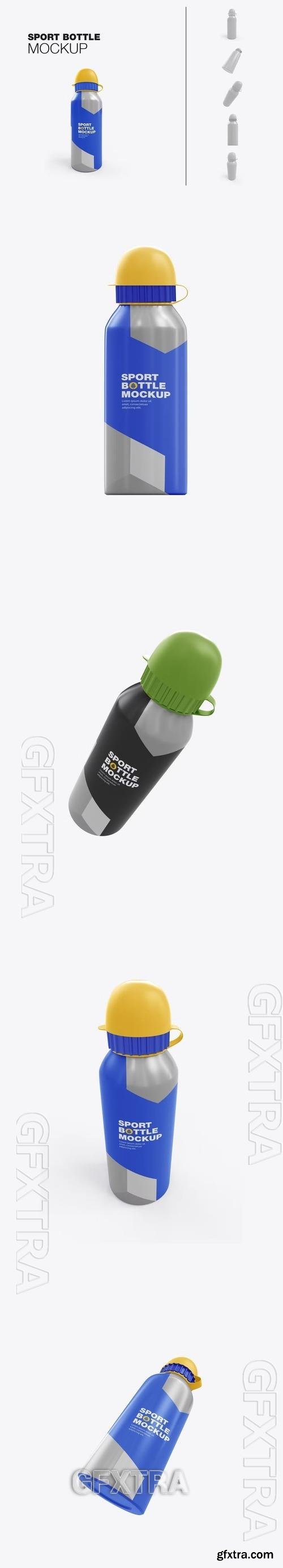 Metallic Sport Bottle Mockup 6KP57D2