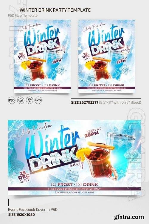 WINTER PARTY TEMPLATE + INSTAGRAM POST (PSD)