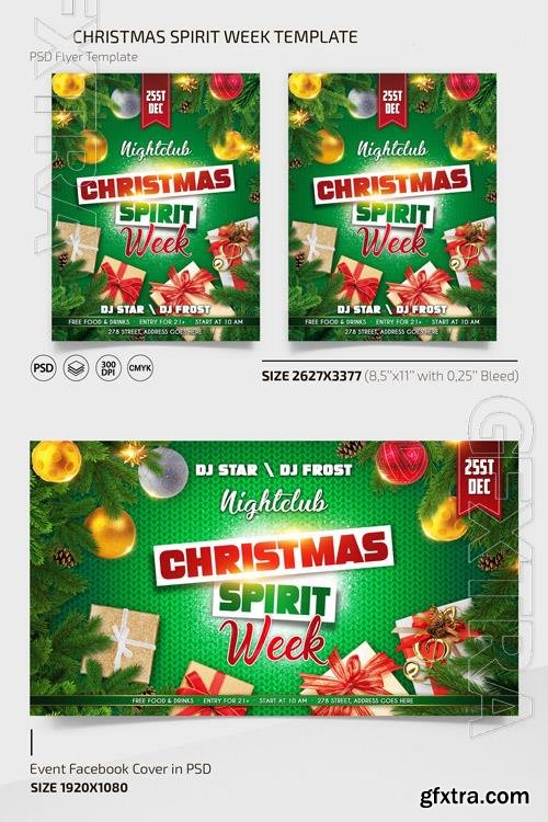 CHRISTMAS SPIRIT WEEK TEMPLATE + INSTAGRAM POST (PSD)