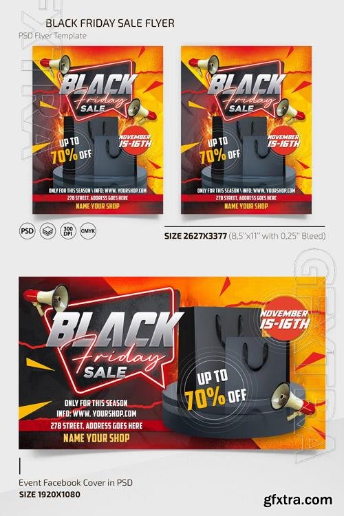 BLACK FRIDAY SALE TEMPLATE + INSTAGRAM POST (PSD)