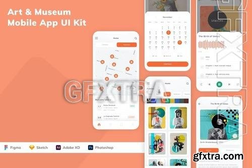 Art & Museum Mobile App UI Kit KMSJ5YC