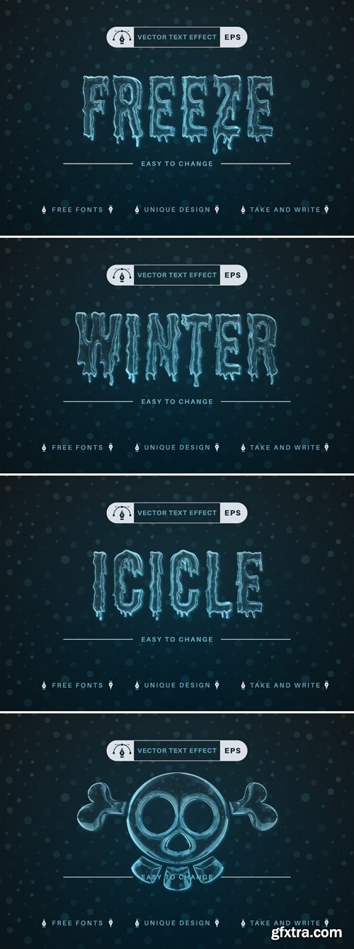 Freeze - Editable Text Effect, Font Style 65AJPT2