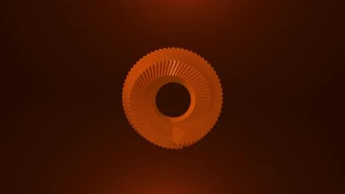 Videohive - Circle background. Abstract orange colour 3d circle background - 40821609 - 40821609