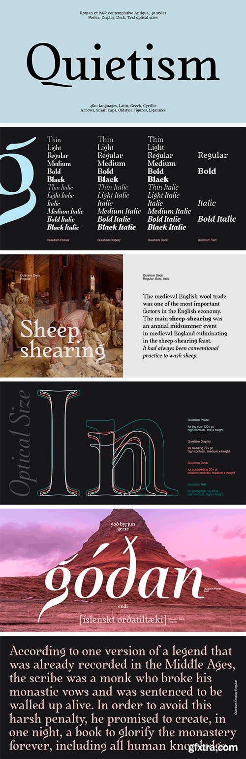 Quietism Font Family