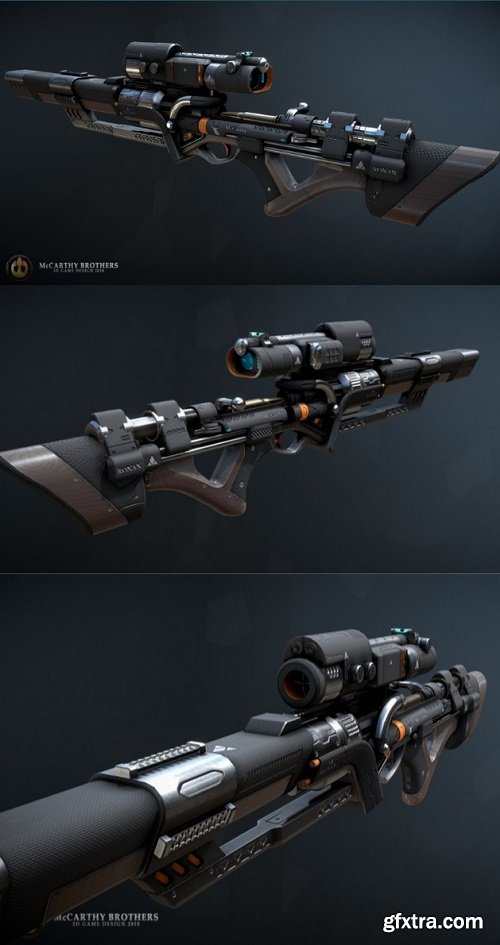 Ronan Rifle 3D Model