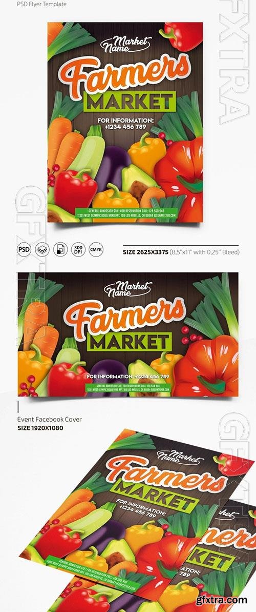 FARMERS MARKET FLYER PSD TEMPLATE