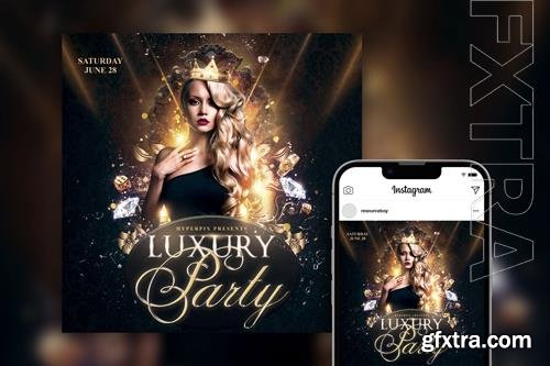 Stylish Luxury Night Party Instagram Post Template