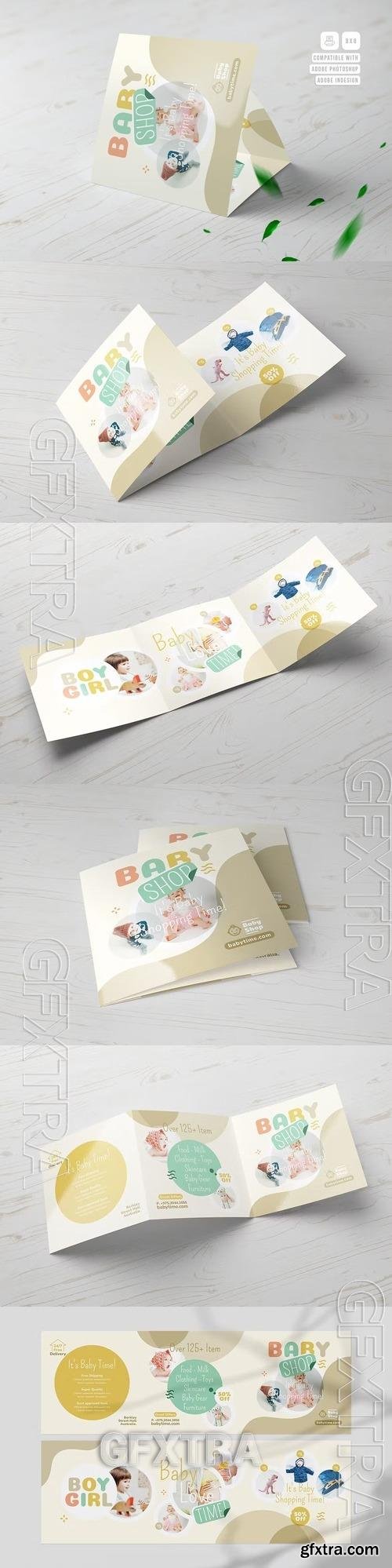 Baby Shop Square Trifold Brochure KSELEX7