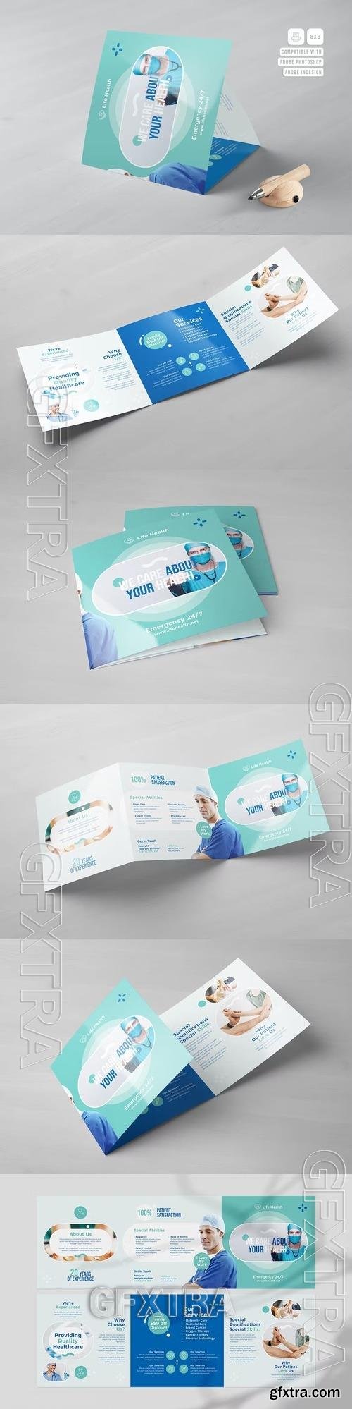 Medical Square Trifold Brochure THCCLZA