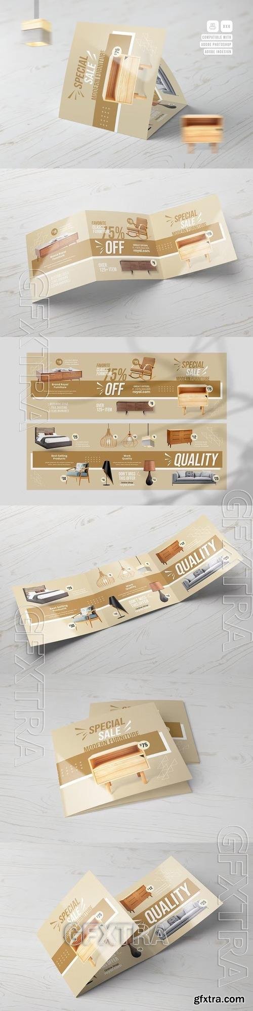 Furniture Store Square Trifold Brochure MBWE2DK