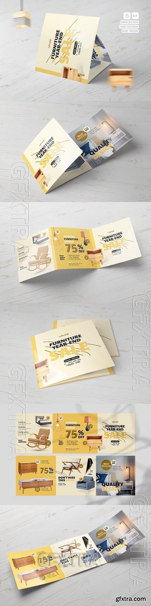 Furniture Store Square Trifold Brochure Y94XXWZ