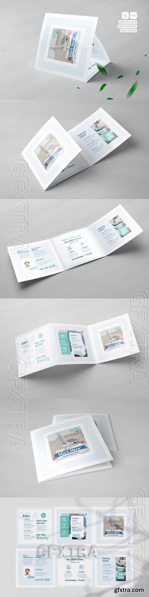 Education Square Trifold Brochure UGU6L5L