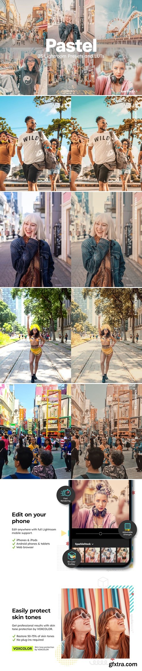 25 Pastel Lightroom Presets and LUTs XHAA2P2