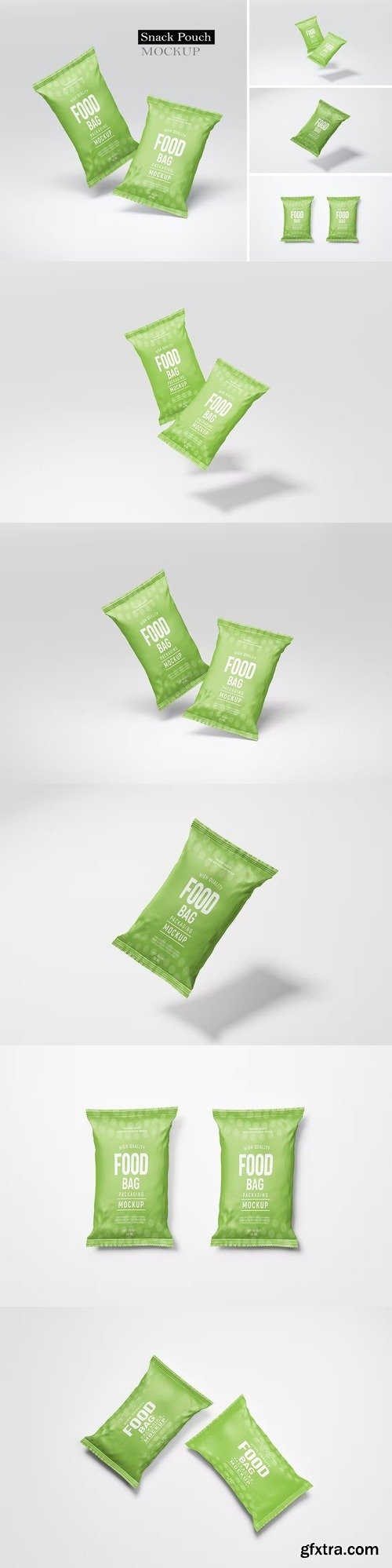 Snack pouch mockup