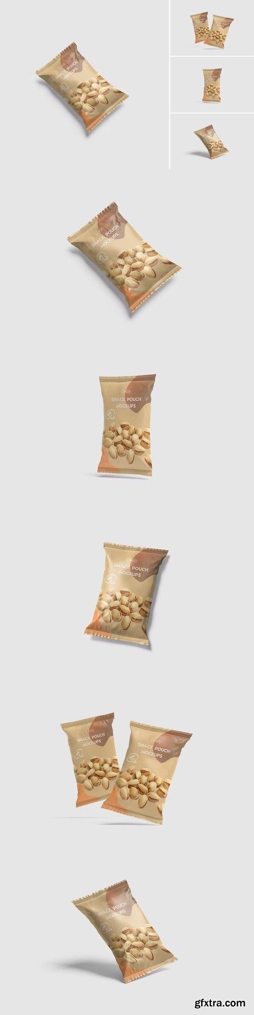 Snack pouch mockup