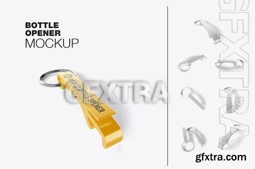 Metallic Bottle Opener Mockup DKG335U