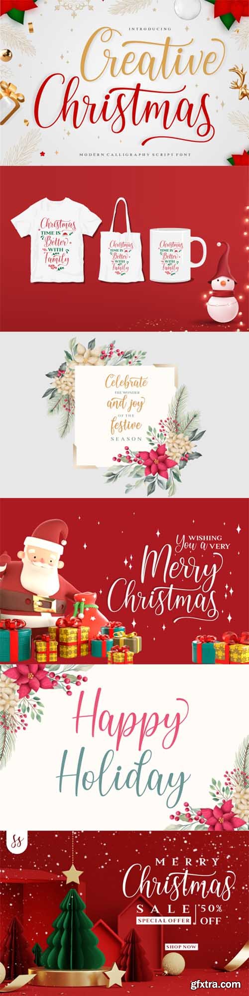 Creative Christmas Font