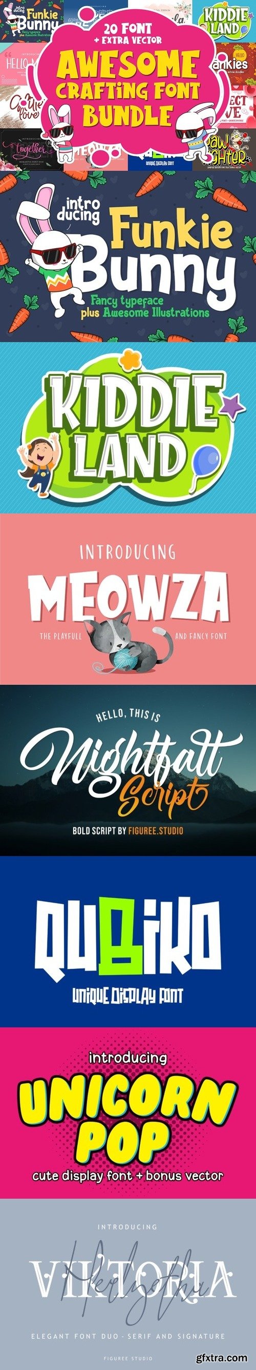 Awesome Crafting Font Bundle