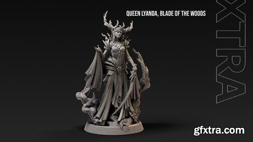 Loot Studios Miniatures - Queen Lyanda Blade of the Woods 3D Print