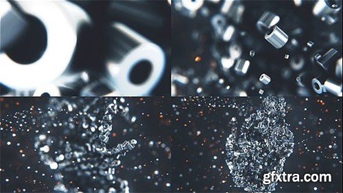 Videohive Metalic Particles Logo 19140068