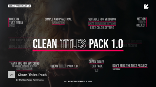 Videohive - Clean Text Titles  DR - 40752920 - 40752920