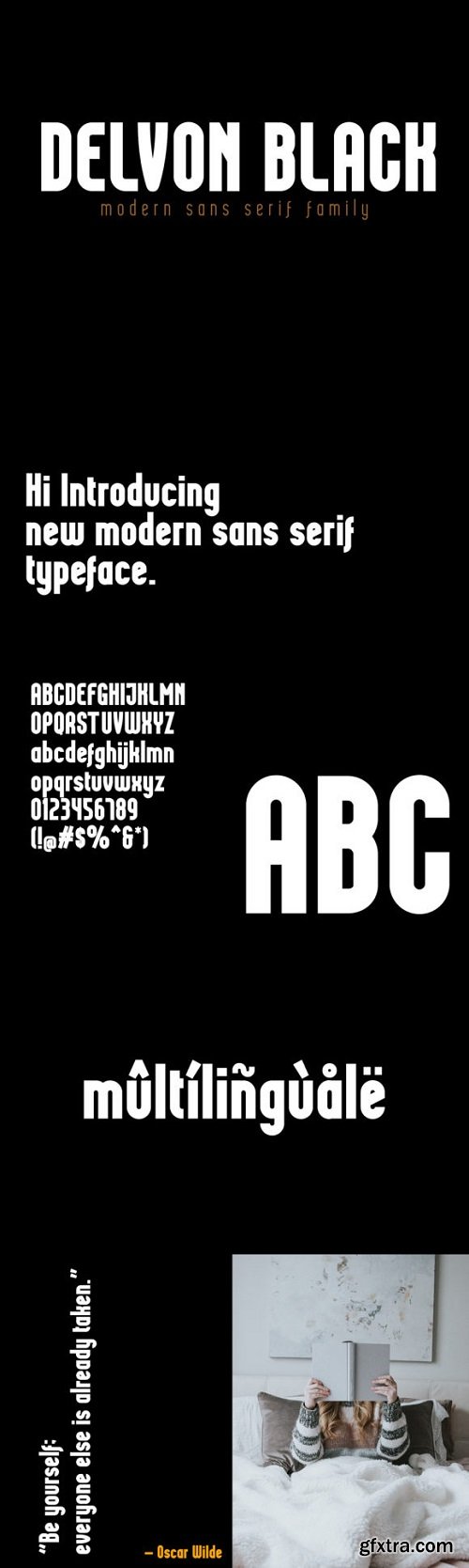 Delvon Black Font Family