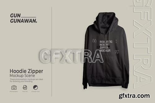 Hoodie Zipper Mockup DAS4GYB