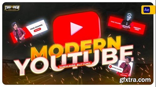 Videohive Modern Youtube Subscribe Button Pack 40528109