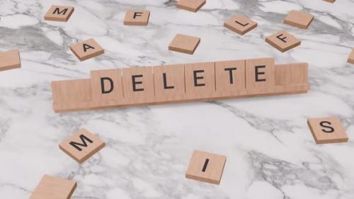 Videohive - Delete word on scrabble - 40927912 - 40927912