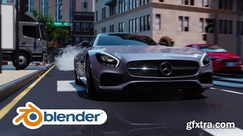 Create a realistic car chase animation in Blender