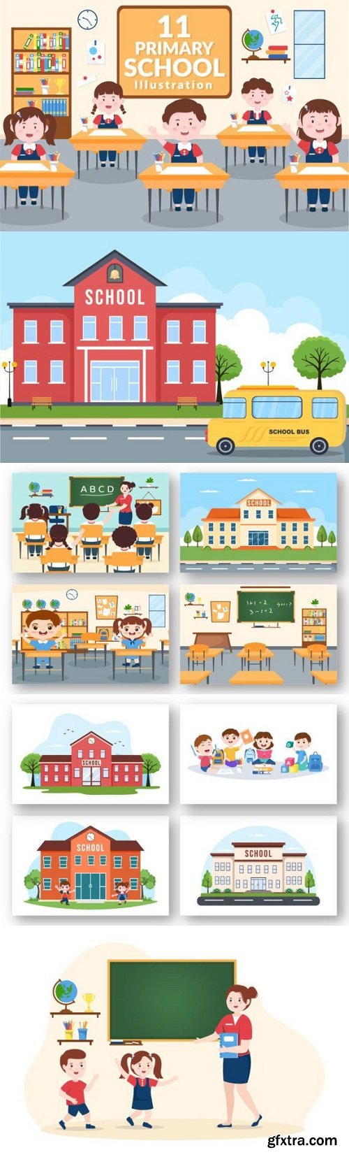 11 Primary School Illustration