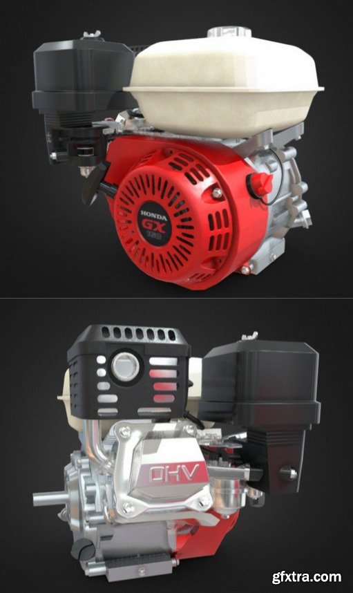 Gasoline Engine 3D Model