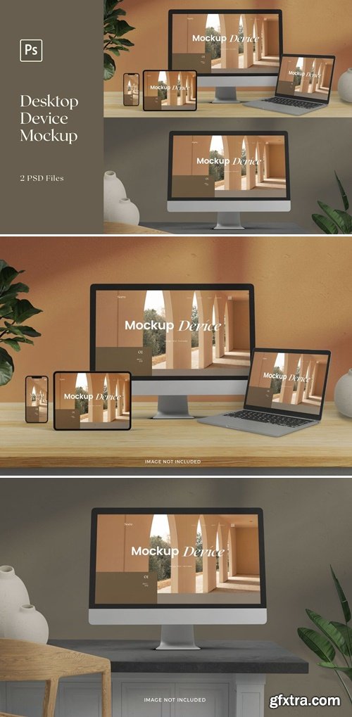 Multi Mockup Realistic Device Scandinavian Style VCHSNGJ