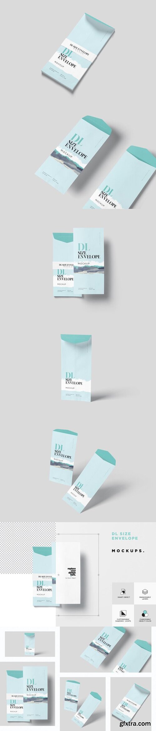 Creativemarket - Dl Catalog Envelope Mockups 10170492