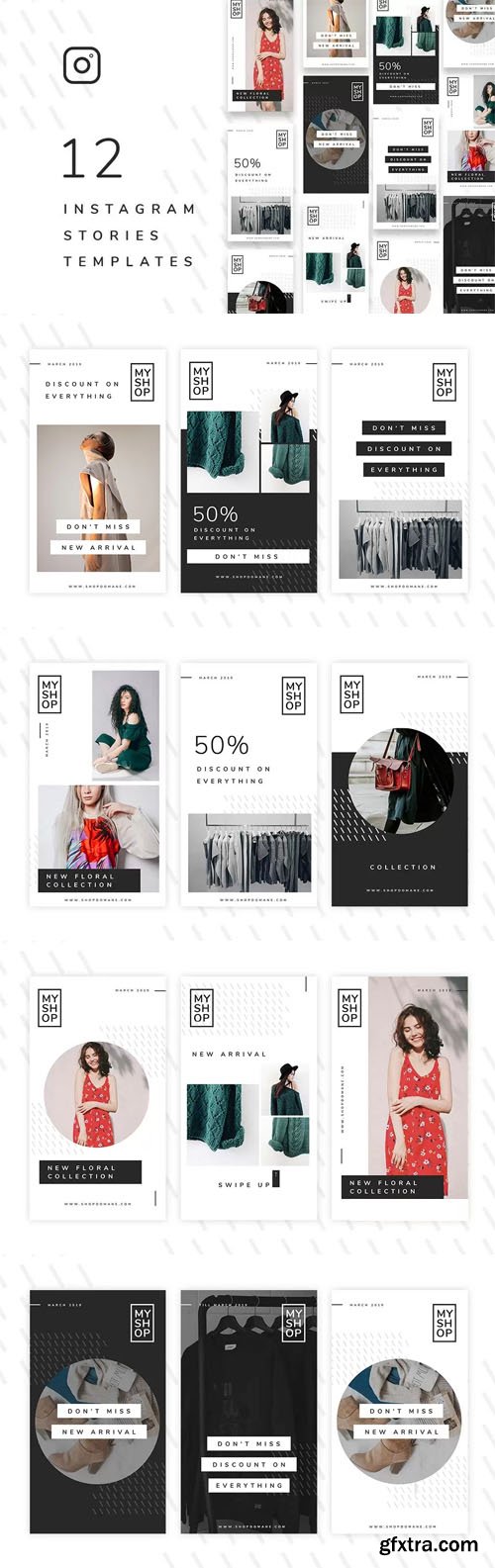 My Shop - 12 Instagram Stories PSD Templates